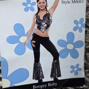 Boogey Baby Black and Silver Dance Outfit